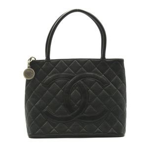 Chanel Caviar Skin Grained Calf Black Shoulder Bag - image 1